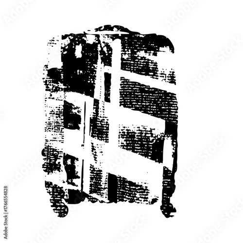 Tire track reveals impression on asphalt surface