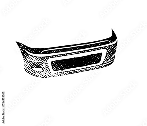 Car Bumper Illustrates Automotive Design in a Vehicle Repair