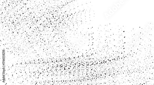 Speckle grain dot white paper noise texture with distress effect vector illustration pattern background. Dirty or dust film grain speck grit grunge overlay on white background grain noise particles.