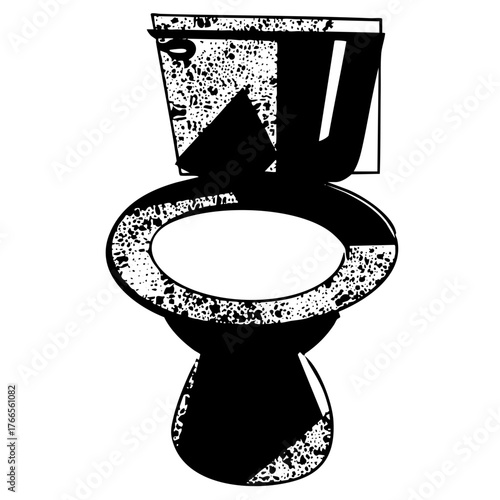 Toilet Illustrates Sanitation in Bathroom