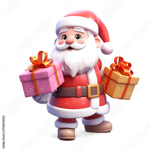 santa claus with gifts