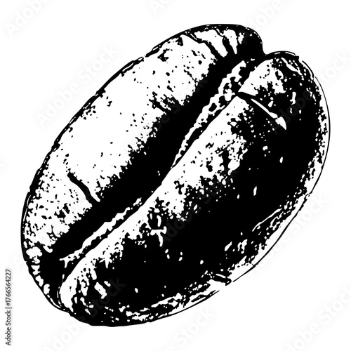 Coffee Bean Illustrates Texture in Still Life