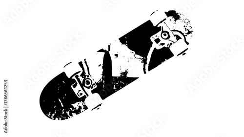 Skateboard Explodes in Motion