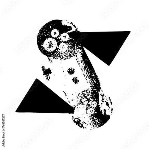 Arrows Pointing Abstractly in a Graphic Design