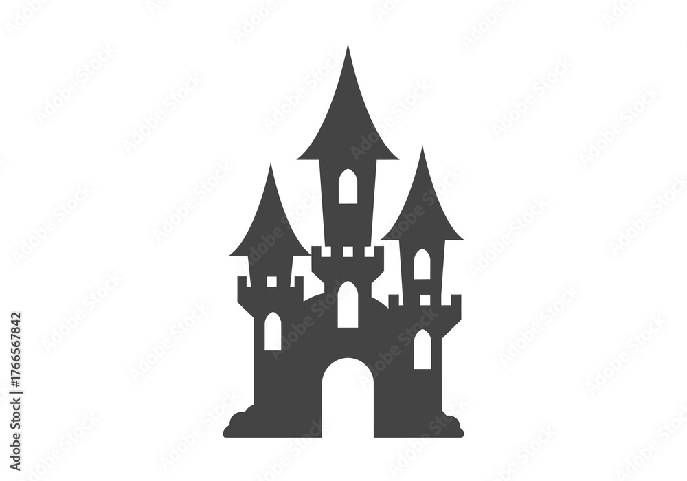Obraz premium Capture the essence of natal celebrations with this enchanting castle illustration, perfect for festive designs, embodying the spirit of joy and memorable moments