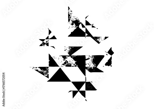 Geometric Shapes Explode in Abstract Composition