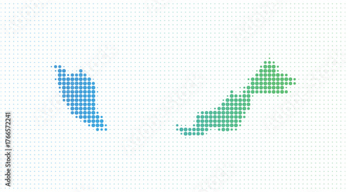 Malaysia dotted map in modern halftone style