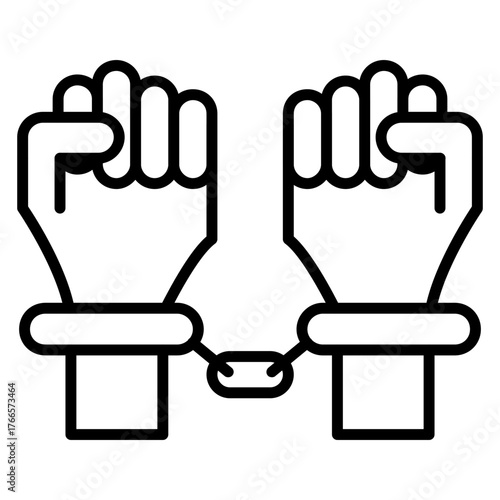 Arrest Hand Cuffs Icon 