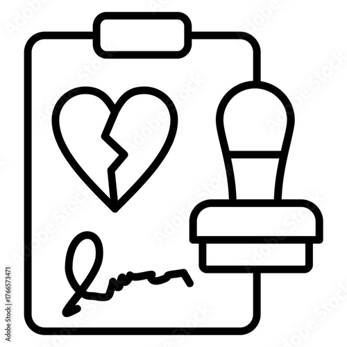 Divorce Approved Document Icon 