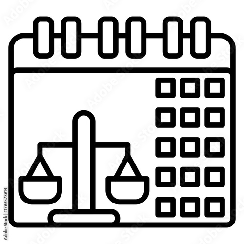 Legal Appointment Callender Icon