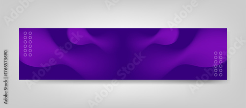 Modern Abstract Purple Gradient LinkedIn Banner Background Design Template