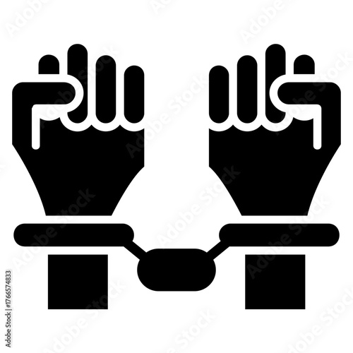 Arrest Hand Cuffs Icon 