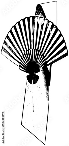 Fan Opens Elegantly in Performance Art