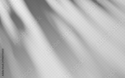 Shadow on wall from rays through the foliage of the tree. Abstract blurred natural shade.