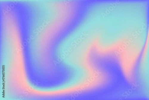 Holographic Flow: Soothing Iridescent Gradient Animation in Soft Pastel Motion Loop evoking calm, elegance, and modern style.