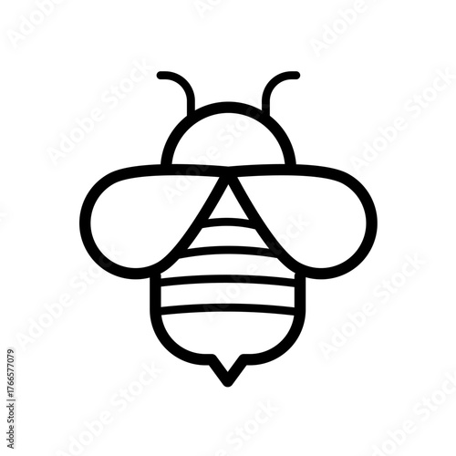 Honey bee - vector icon