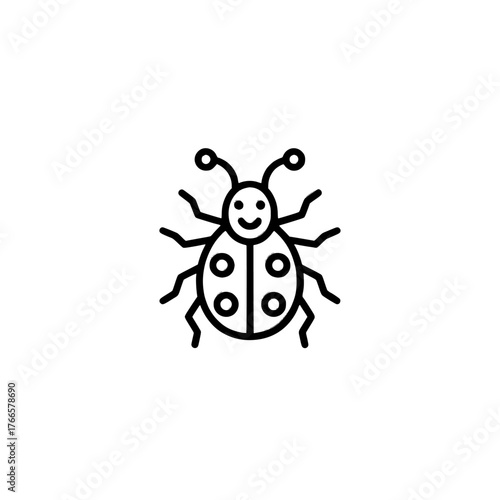 The modern symbol for a tick bug is also an anti-tick icon and an insect repellent sign
