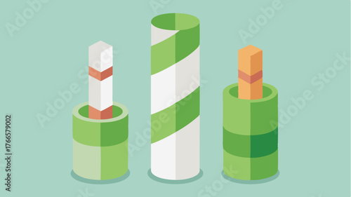 Innovative paper tubes designed for cosmetics with a twist mechanism allowing for easy application and full recyclability.