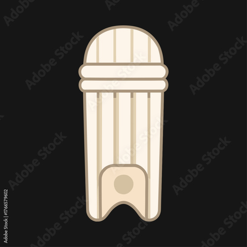 Cricket pad icon logo flat vector design