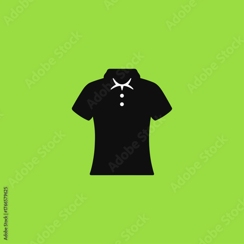 Golf t shirt con logo flat vector design