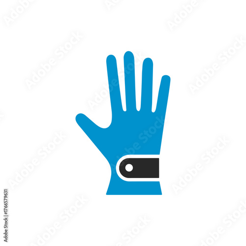 Golf glove con logo flat vector design
