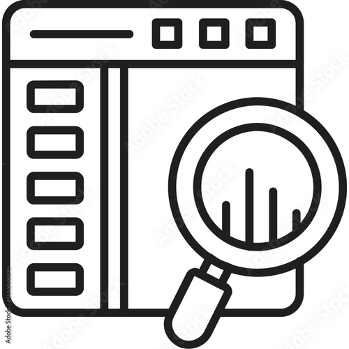 Web Data Search Icon 