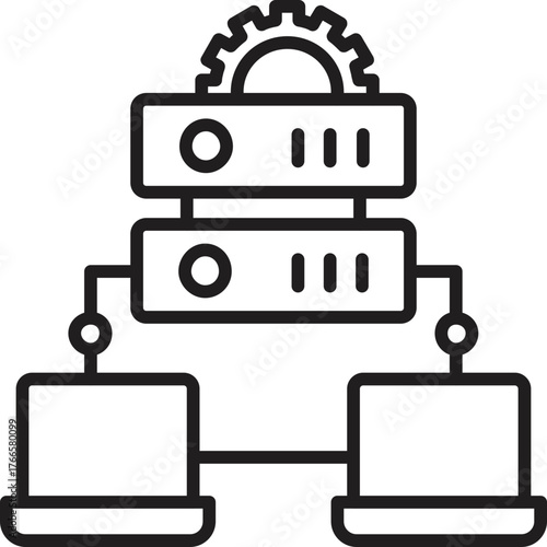 Server Big Data Icon 