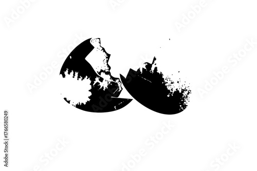 Crab Break Apart in Ocean Depths