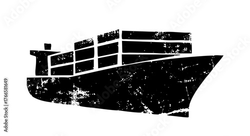 Cargo ship sails texture