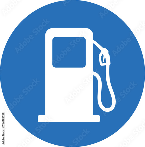 Gas station icon fuel pump service sign transportation vector