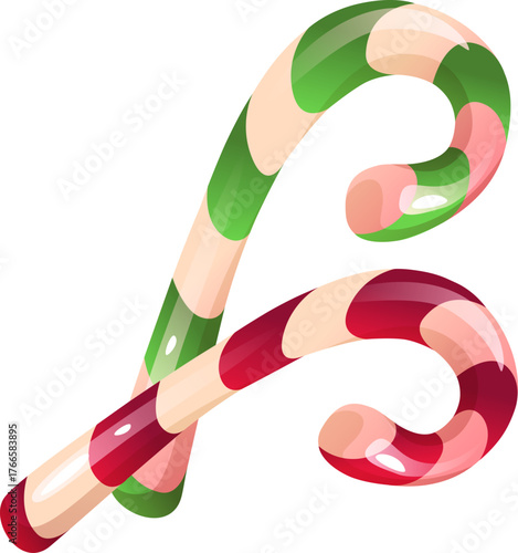 Colorful Candy Cane