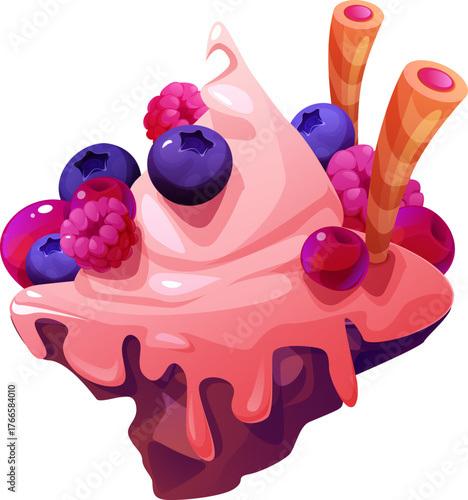 Icecream and Berries Island