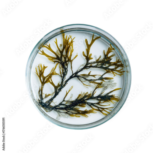 Seaweed specimen in petri dish (1)
