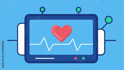A heart rate monitor s designed for athletes demonstrating heart rhythm graphs and performance metrics during intense workouts.