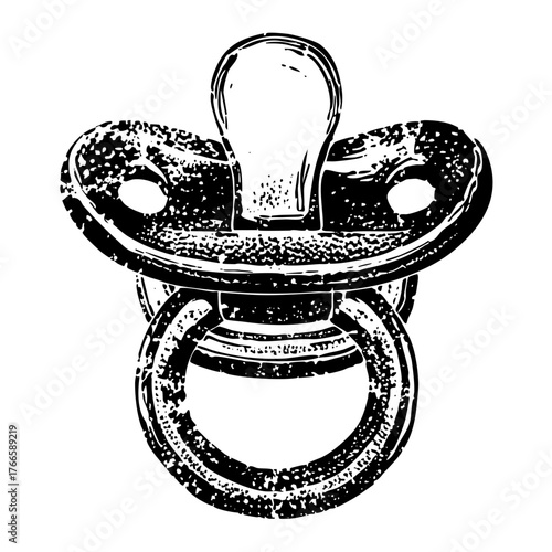 Pacifier Illustrates Comfort in Childhood