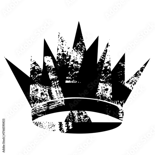 Crown in a distressed design
