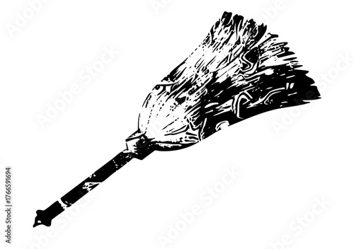 Feather Duster Cleans Surfaces in a Home