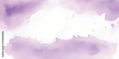 Delicate purple watercolor background soft pastel texture with abstract washes perfect for invitations and creative projects