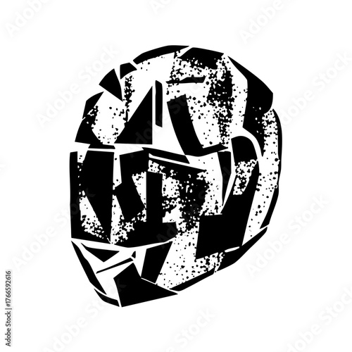 Skull Fractures Abstract Design