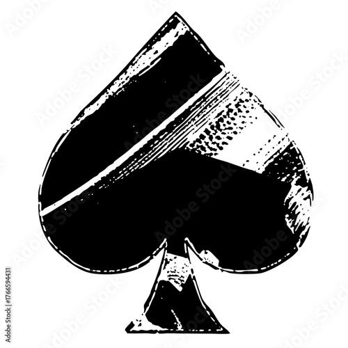 Spade Illustrates Gambling in a Casino