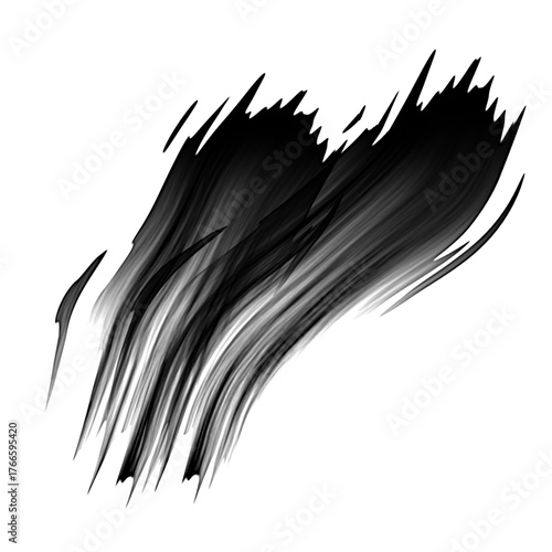 Blue watercolor stain, on white background isolated. Hand-drawn blot on white background isolated.