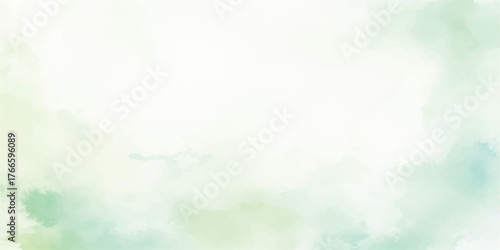 Abstract watercolor background with green and blue hues soft pastel texture for spring designs perfect for web and print