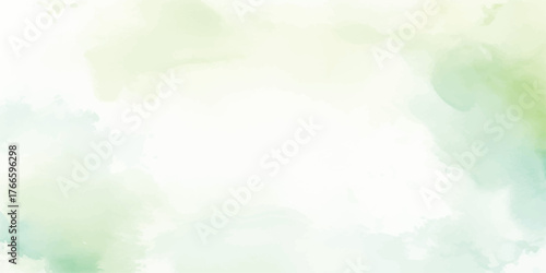 Abstract watercolor background with soft green and blue hues perfect for adding a delicate touch to designs creating a serene atmosphere