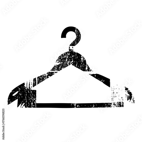 Clothes hanger texture in a retail environment