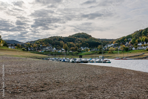 Wassernotstand am Rursee in Woffelsbach