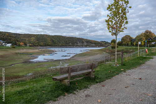 Wassernotstand am Rursee in Woffelsbach