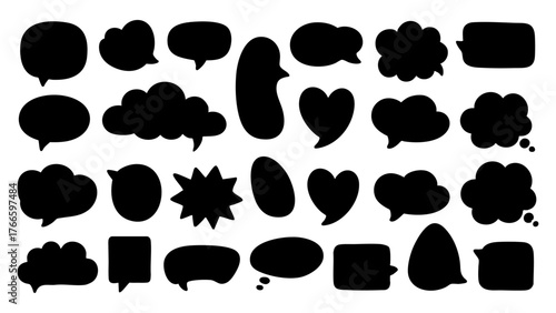 Set of Random Comic Speech Bubbles - Text Boxes - Speach Bubbles