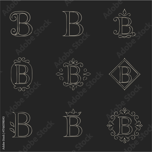 Vintage set of vector icons and celtic zodiac symbols featuring a seamless art pattern for decorative wallpaper design and drawing labels