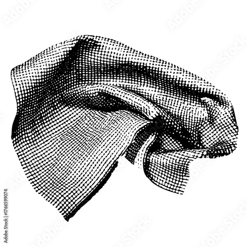 Towel Drapes Elegantly in Bathroom