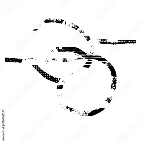 Lion portrait texture in abstract art